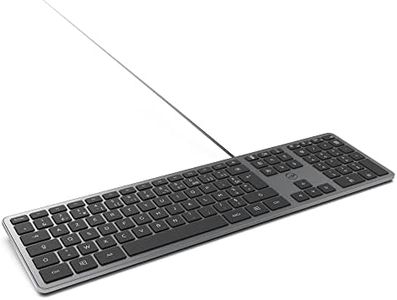 Mobility Lab - Clavier PC Ultra Slim filaire gris sidéral - connexion USB Français AZERTY