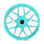 Superwrap Sprayable Vinyl Wrap - High Gloss Finish - Covers 4 Car Wheels Up to 17" or 2 Motorcycle Wheels - Miami Teal - Wheel Kit