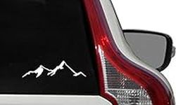 DW Mountain View Version 4 |White |Car Vinyl Sticker Decal |Bumper Sticker for Cars |Trucks |Windshield |Windows |Walls |Laptop |Tablets and Home décor|7.5 x 2 Inches