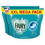 Fairy Non Bio All-in-1 PODS Laundry Detergent Washing Liquid Tablets/Capsules, 108 Washes (54x2, For Sensitive Skin