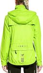 FitsT4 Sports Women's Cycling Running Jackets Lightweight Windproof Bike Windbreaker Reflective with Hooded Fluorescent Yellow Size S