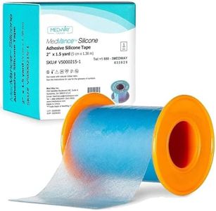 Medvance Soft Silicone Tape with Perforation for Easy Cut Size 2.5 cm Width (1 Pack, 5 Yards)