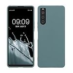 kwmobile Case Compatible with Sony Xperia 10 V Case - Soft Slim Protective TPU Silicone Cover - Arctic Night