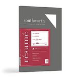 Southworth Excceptional Resume Paper, 100% Cotton, 32 lb, White, 100 Count (RD18CF)