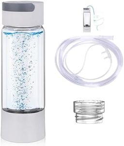 GERAZAHO Bouteille de générateur d'eau Riche en hydrogène, loniseur à Double Chambre SPE PEM, Haute Concentration 1200-5000PPB, Utilisation au Bureau, à Domicile et en Voyage