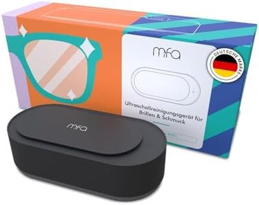 mfa® | Dispositivo per la Pulizia a Ultrasuoni per Occhiali, Braccialetti, Gioielli in Argento (Bagno D'argento) e Strumenti | Pulitore a Ultrasuoni | Sterilizzazione | Ultrasonic cleaner