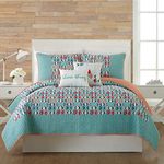 Vera Bradley GO Fish Quilt, King, Teal