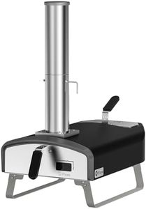 Q Pizza Portable Wood Fire Pizza Oven with Folding Legs, Outdoor Pizza Stove with Chimney for Outdoor Kitchen, Camping, RV, Tailgating, Beach, Backyard Pizza Maker, PS107