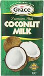 (Pack of 12) Grace Coconut Milk, Premium Thai - 1 Litre