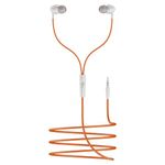 boAt Bassheads 211 Wired Earphones with 10mm Drivers, Signature Sound, in-Line Microphone, 3.5mm Jack, Voice Assistant & 120cm Cables (Off White Orange)