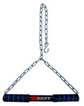 Rioff Chin Up Bar, Steel Chin Up, Sangal Hanging Rod With Chain Chinup Bar, Height Increaser And Pull Exercise With Heavy Duty Chain (4Ft)