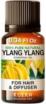 Kukka Ylang Ylang Essential Oil for Skin Care - Ylang Ylang Oil for Hair Growth - 100 Therapeutic Grade Aromatherapy Oils for Diffuser - 10ml