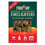 FIRE UP Natural Sustainable Firelighters, Box of 200, Brown , 10681