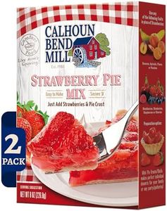 Calhoun Bend Mill Strawberry Pie Mix | Easy and Delicious Homemade Strawberry Pie Filling | Perfect for Baking, Desserts, and Treats | Just Add Strawberries and Pie Crust - 8 Oz (Pack of 2)