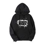 FASHION AND YOUTH Latest & Stylish Death Note Logo Anime Design Printed Unisex Hoodie | Pullover Sweatshirts for Men & Women Black