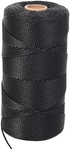 ANMOFLY Mason Line String, #18 1000 Feet Black Nylon Twine,1.3mm Thick Durable Construction and Outdoor String Line for Gardening, Tomato Twine, Strong Polyester Thread