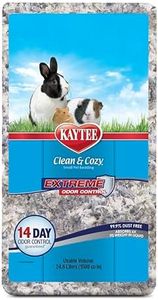 Kaytee Clean & Cozy Extreme Odor Control Bedding for Pet Guinea Pigs, Rabbits, Hamsters, Gerbils, and Chinchillas, 24.6 Liters, White