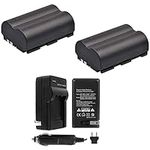 UltraPro Canon BP-511/BP-511a/BP-512 High-Capacity Replacement Batteries with Rapid Travel Charger for Canon Digital Cameras