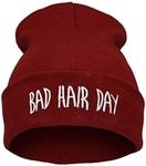 Joyci Winter Unisex Funny Bad Hair Day Hip Pop Beanie Hat Women Men Ski (Wine Red)