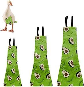 Chicken Duck Goose Diaper Washable Pet Fruit Print Diapers for Hens Roosters Poultry (Avocado, Large)