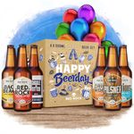 Red Rock Brewery Happy Birthday Beer Selection Box – 6 Bottles of British Beer in Gift Packaging (Ales Selection)