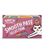 Lily's Kitchen Natural Adult Wet Cat Food Trays - Mixed Pack Smooth Paté - Complete Grain-Free Recipes (16 Trays x 85g)