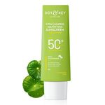 Dot & Key CICA Calming Mattifying Sunscreen SPF 50 PA++++ | For Oily Acne Prone & Sensitive Skin | UVA/UVB Protection | No White Cast, Ultra Light, Fragrance Free & Quick Absorbing | 80g