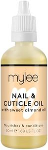 Mylee Sweet Almond Nail & Cuticle Oil 50ml, – Deeply Hydrating & Nourishing Cuticle Conditioner Oil, Non-Greasy Formula and Leaves No Sticky Residue, Lightly Scented With Almond Oil
