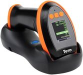 Tera Barcode Scanner Wireless with Screen: Pro Version 1D 2D QR with Setting Keypad Charging Cradle Works with Bluetooth 2.4G Wireless USB Wired Handheld Bar Code Reader HW0009