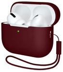 ATUAT for AirPods Pro 2nd Generation Case Cover(2022), Protective Soft Silicone Skin Accessories for Men Women Boys Girls for Apple AirPods Pro Gen 2, Front LED Visible-Burgundy