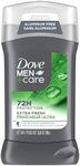 Dove Men+Care Aluminum Free Deodorant Stick, for 72H Odour Protection, Non-Irritant Formula, Extra Fresh, 85 g