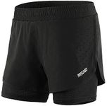 Lixada Women Running Shorts 2-in-1 