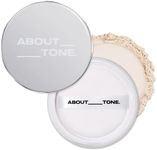 ABOUT TONE The Blur Finish Powder/Sheer Blurring Loose Powder, Lightweight Setting Powder with Long-Wear, Translucent Mineral Finishing Powder, Natural Skin Tone for Daily Makeup, Vegan, 10g/0.35oz.