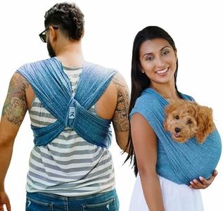 Pet K’tan Pet Carrier for Small to Medium Pets - Cat and Dog Soft Pet Carrier Sling - PawQuamarine, Medium