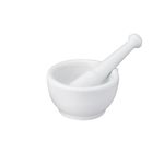 HIC Mortar and Pestle with Pour Spout, Large, Porcelain