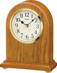 Seiko QXE031B Wooden Mantel Alarm Clock