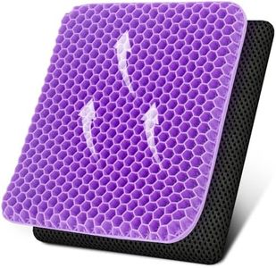 Deyikeji, Cuscino per seduta in gel, per sedia da ufficio, comodo e traspirante, adatto per auto, ufficio, casa, sedia a rotelle, con fodera lavabile, per stare comodi e freschi