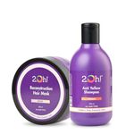 2.Oh! Italian Tone & Nourish Combo| Purple Shampoo for Grey, Coloured, Blonde, Highlighted Hair+ Reconstruction Hair Mask for Dry Frizzy Hair | Mask for Damaged Hair with Deep Conditioning Concentrate