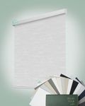 Yoolax Motorized Blinds with Remote, Matter Roller Window Shades Blackout Smart Blinds for Windows Automatic Shadess, Fabric Sample (Multicolor)