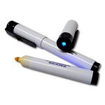 EPOSGEAR® 2 Pack Fake Forged Note Money Cash Note Bill Detector Pens - Counterfeit Note Checker Pens (With Integrated UV Light)