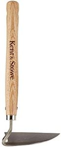 Kent & Stowe rasette de Jardin – Binette à Main en INOX pour Lutter Contre Les Mauvaises Herbes, houe avec Manche en frêne, Longueur : 32 cm