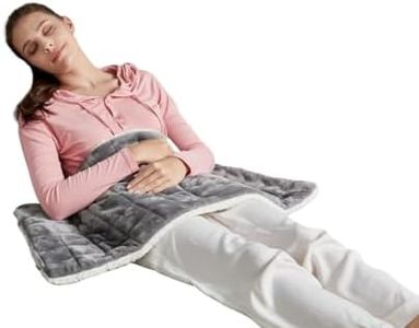Weighted Heating Pad for Back Pain Relief, Extra Large Electric Heating Pads for Cramps, Neck, Leg and Shoulder 4 Heat Settings with Auto Off, Moist & Dry Heat Therapy Gifts for Women, 17"×33", 4.9LB