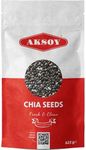 Aksoy Premium Raw Black Chia Seeds, 625G | Non-GMO | Vegan, Keto & Paleo | Nutrient-Dense Seeds with 3g Protein & 5g Fiber for Salads, Yogurt & Smoothies (Packaging May Vary)