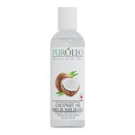 PUROLEO Fractionated Coconut Oil 4 Fl Oz/120 ML (Packed In Canada) 100% Natural and odorless Moisturizer & Carrier Oil | Hair Skin Body, Aromatherapy, Massage, Makeup Remover | huile de coco, huile massage