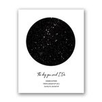 [SF Customizables] Custom Night Sky Map, Star Map Poster, Wedding Gift, Custom Star Print, Astronomy Print, Stars Print, Last Minute Gift Ideas