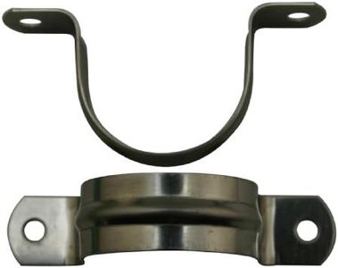 Amanaote Stainless Steel 1.6 Inches Diameter Tube Strap Tension Clip Pipe Clamp(Pack Of 10 Sets)