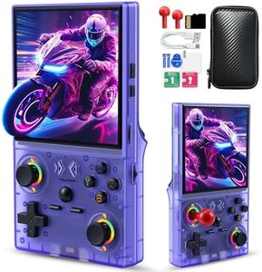UYTGXEN XF40V Retro Handheld Game Console with 2*Detachable Long Joysticks, 4.0-Inch HD IPS Screen Retro Gaming Console, Preloaded Classic Games with Multiple Emulator, Pocket Video Gaming