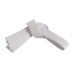 RANAC Karate Belt, Taekwondo Judo Solid Rank Karate Martial Arts Belts, Professional Belts Taekwondo Tapes (White 1pc)