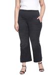 AMYDUS Plus Size Women Flared Jeans | to Fit Waist 36 to 54 Inches | High-Waist | Stretchable | 2 Pockets | Tummy Tucker Denims for Ladies - L to 9 XL (Black_5XL)