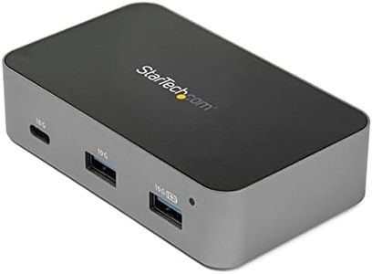 StarTech.com 4-Port USB C Hub - USB 3.2 Gen 2 (10Gbps) - 3x USB-A & 1x USB-C - Powered - Universal Power Adapter Included (HB31C3A1CS)